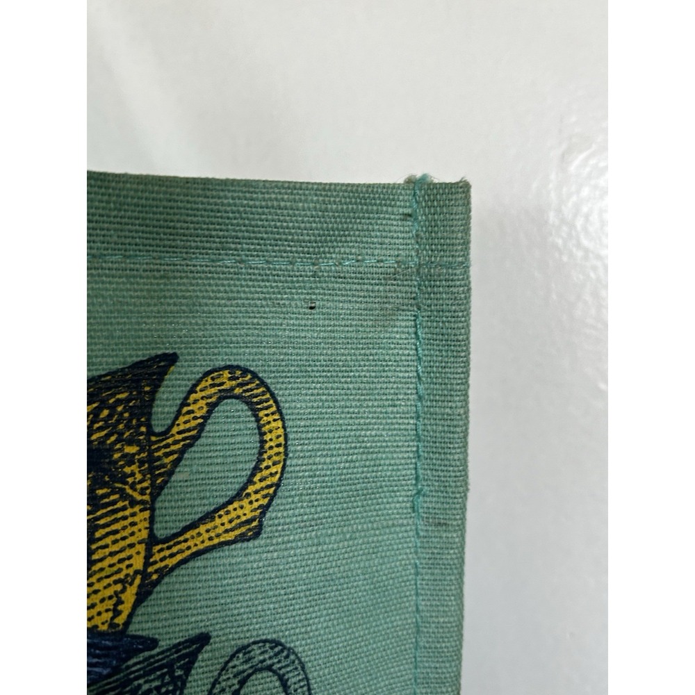 Fortnum & Mason London UK Tea Pot Bag for Life Teal Shopping Tote Bag - Picture 11 of 11
